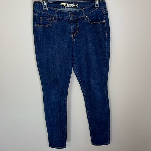 OLD NAVY Women’s 2R Sweetheart Dark Wash Skinny Jeans Retro Everyday Festival - Picture 1 of 10
